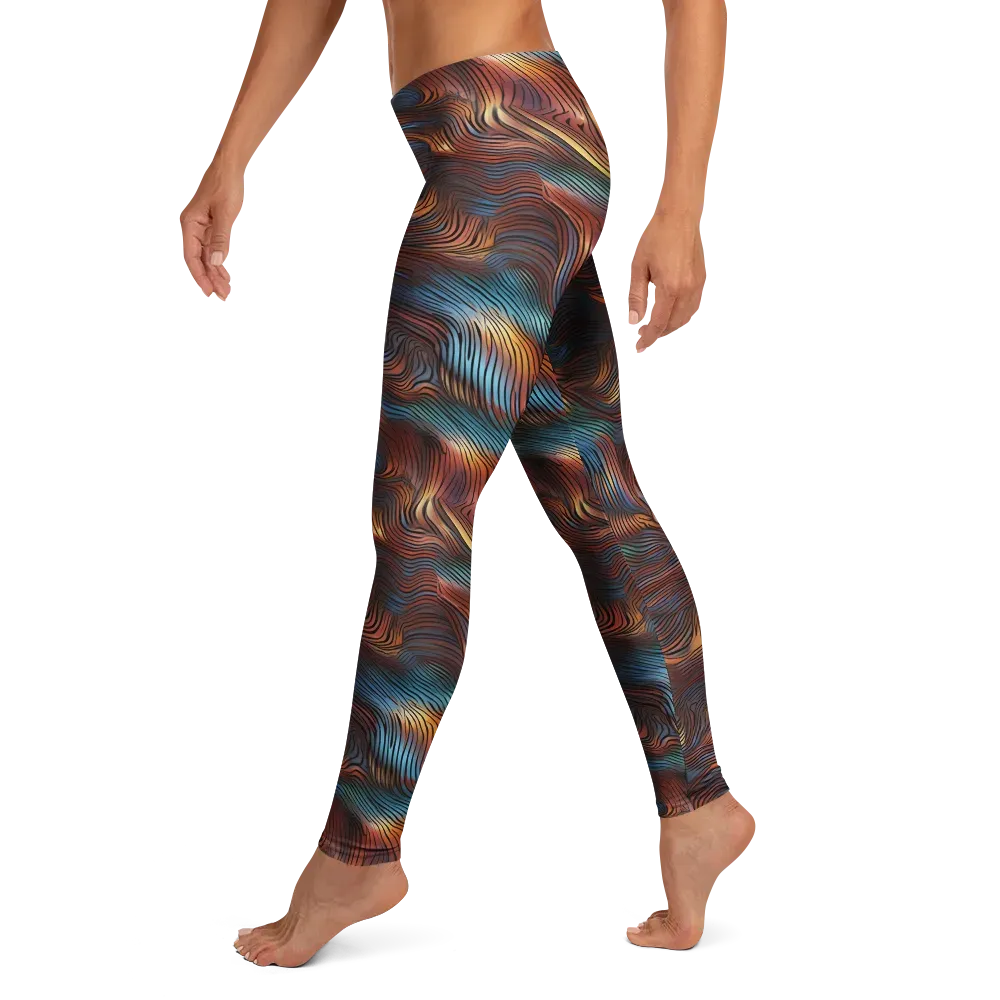 Molten Topography on Leggings — Left