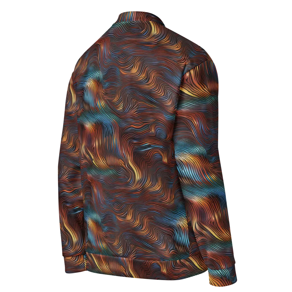 Molten Topography on Bomber Jacket — Details