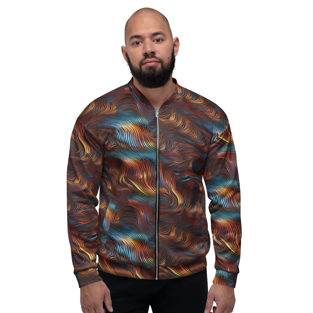 Molten Topography on Bomber Jacket — Front