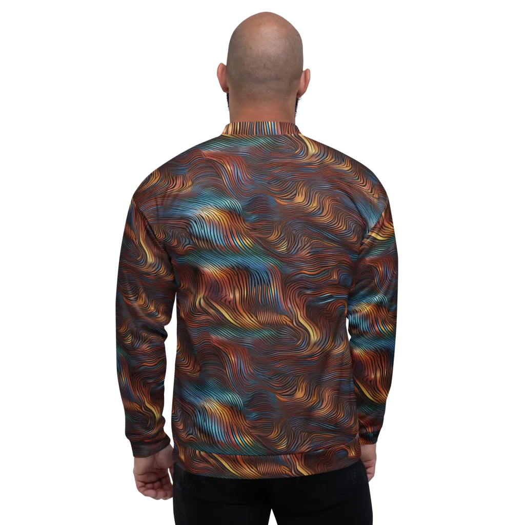 Molten Topography on Bomber Jacket — Back