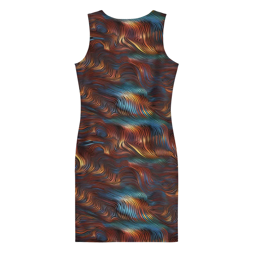 Molten Topography on Bodycon Dress — Print file