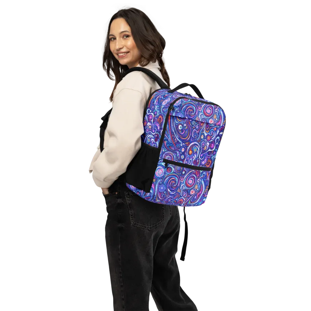 Cosmic Marbles on Utility Backpack — Bottom print