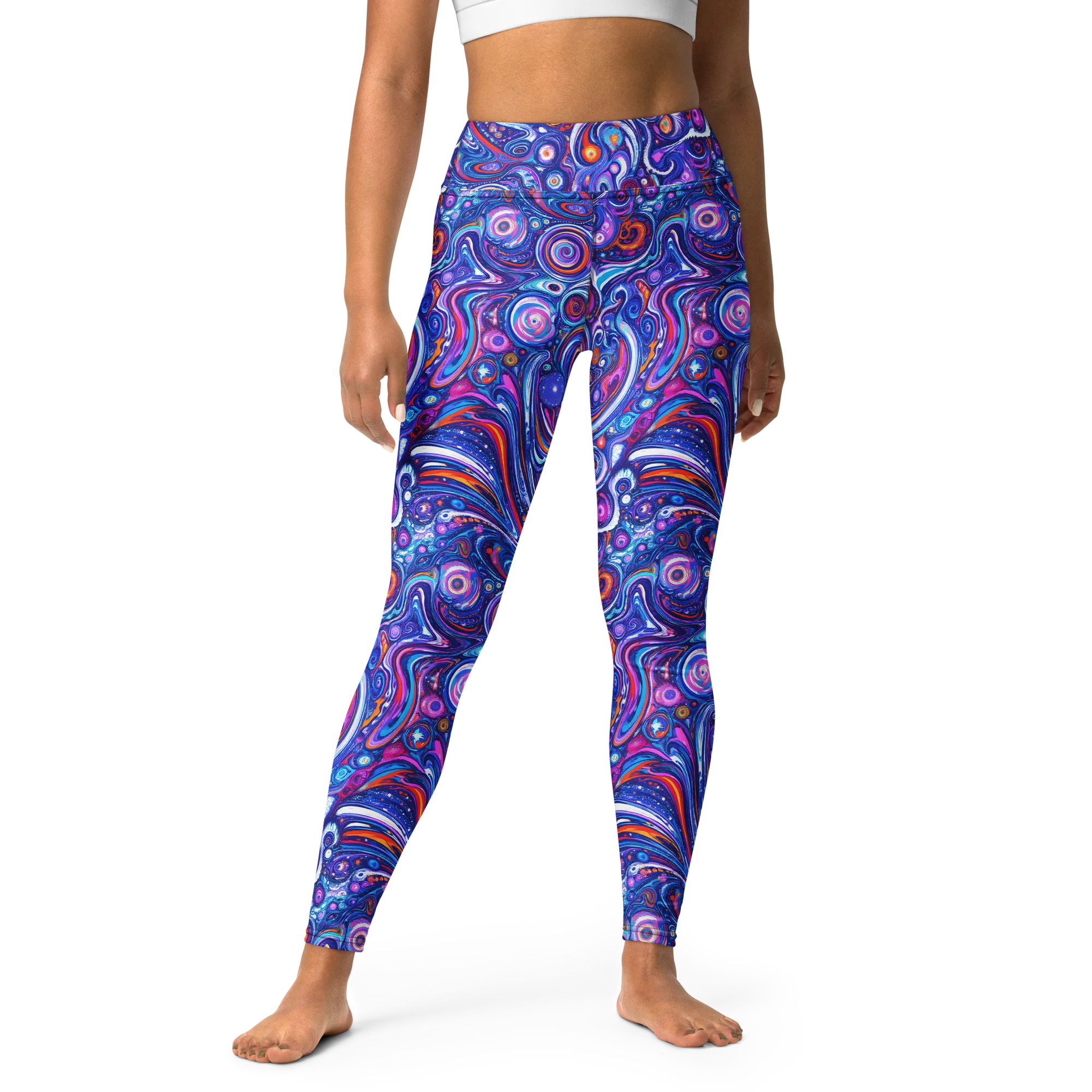 Cosmic Marbles on Yoga Leggings — Print file