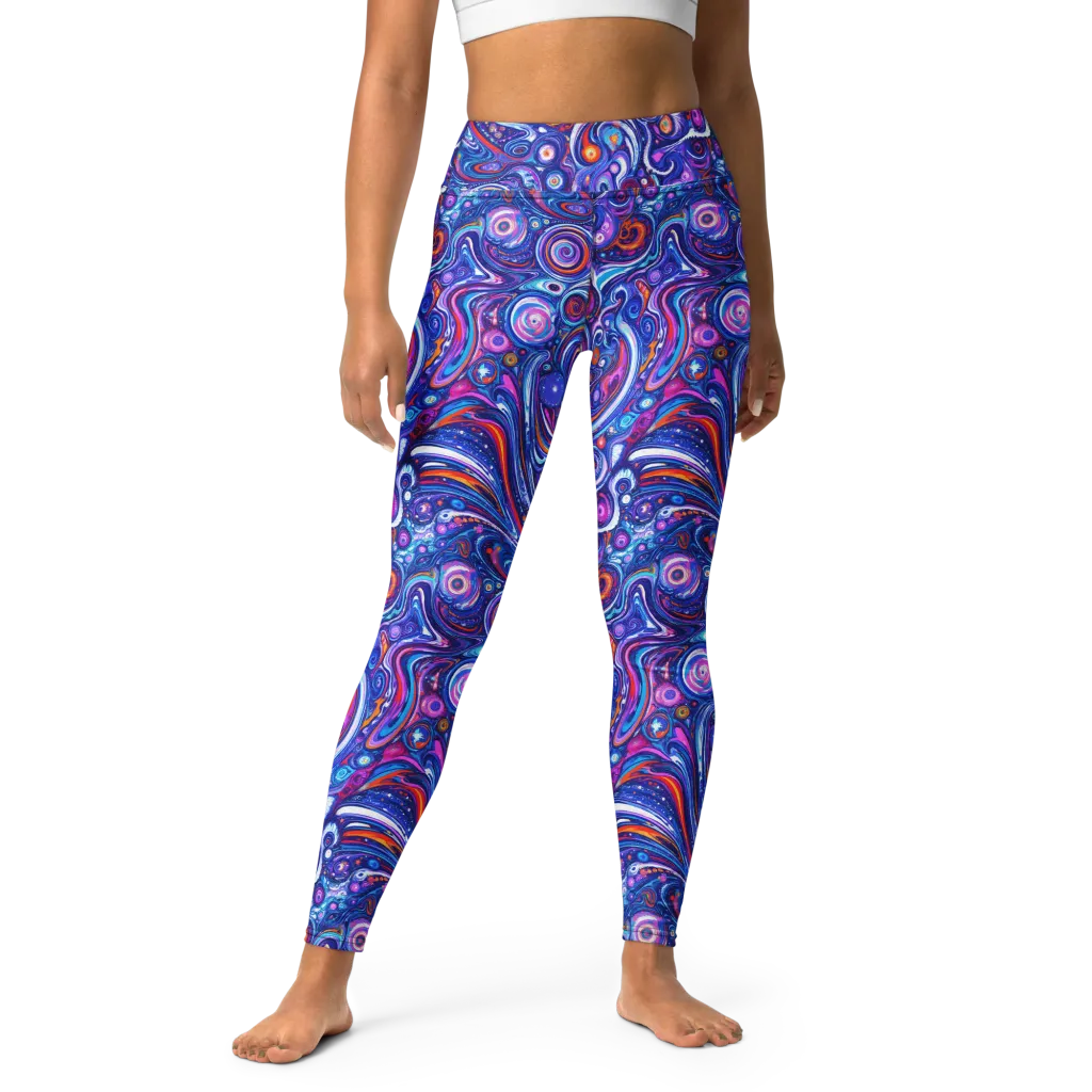 Cosmic Marbles on Yoga Leggings — Print file