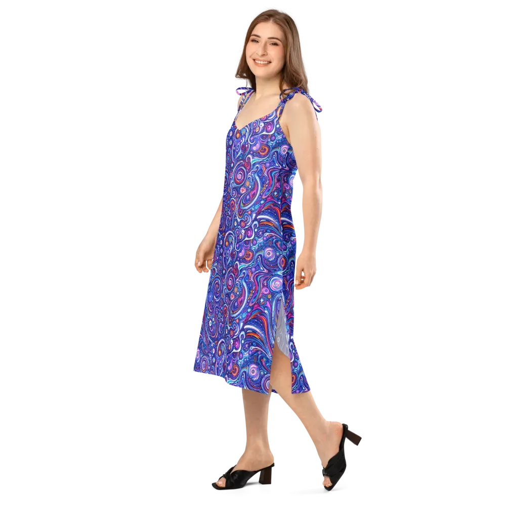 Cosmic Marbles on Slip Dress — Left Front