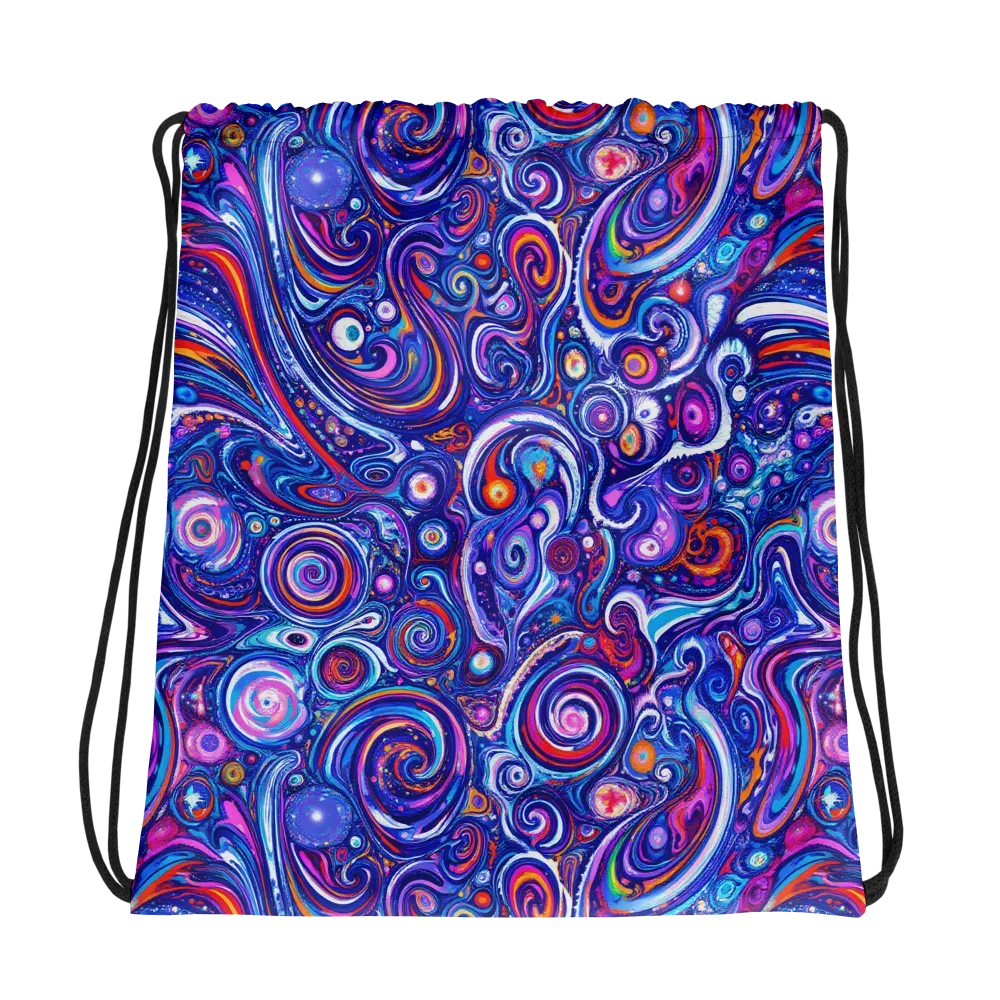 Cosmic Marbles on Drawstring Bag — Mockup