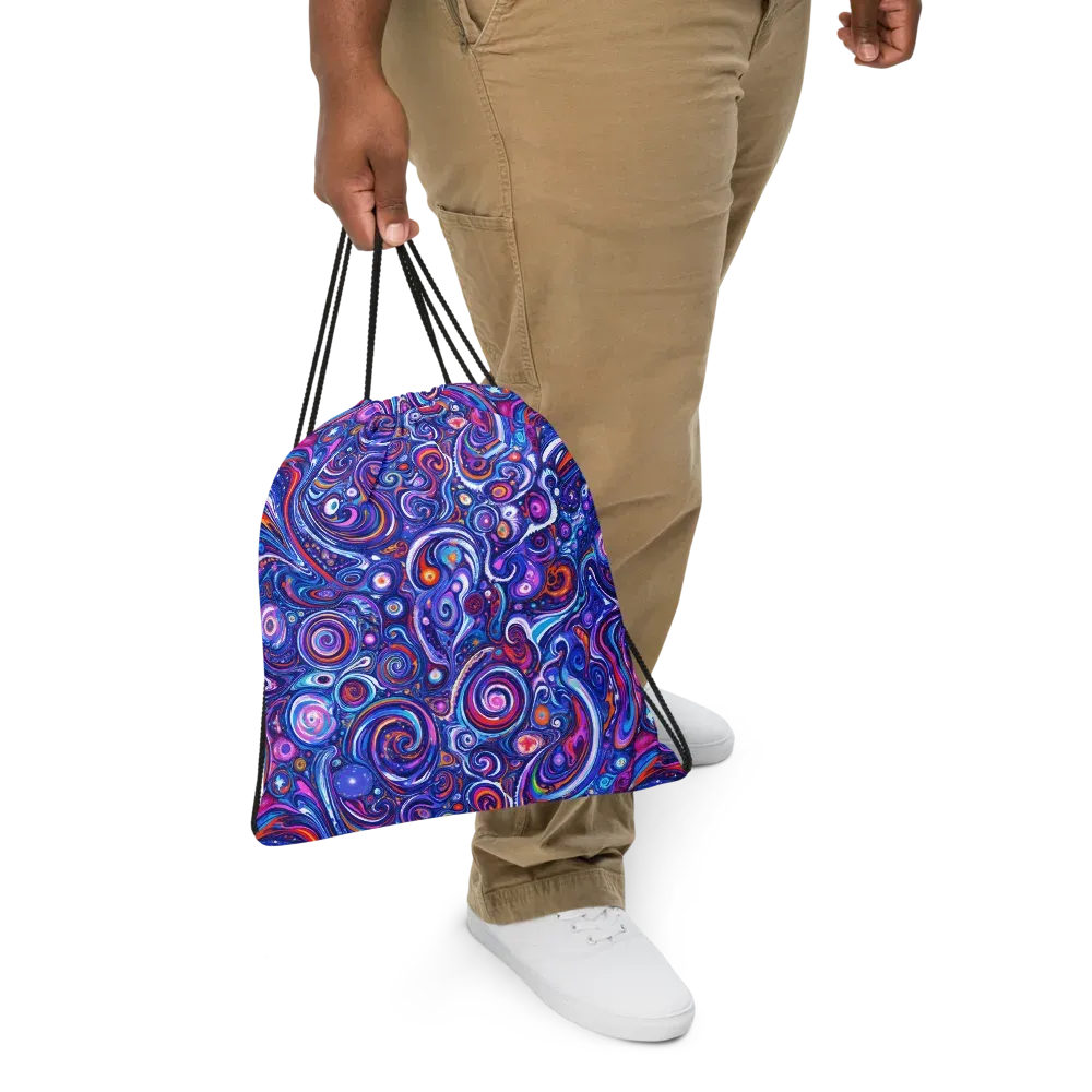 Cosmic Marbles on Drawstring Bag — Print file