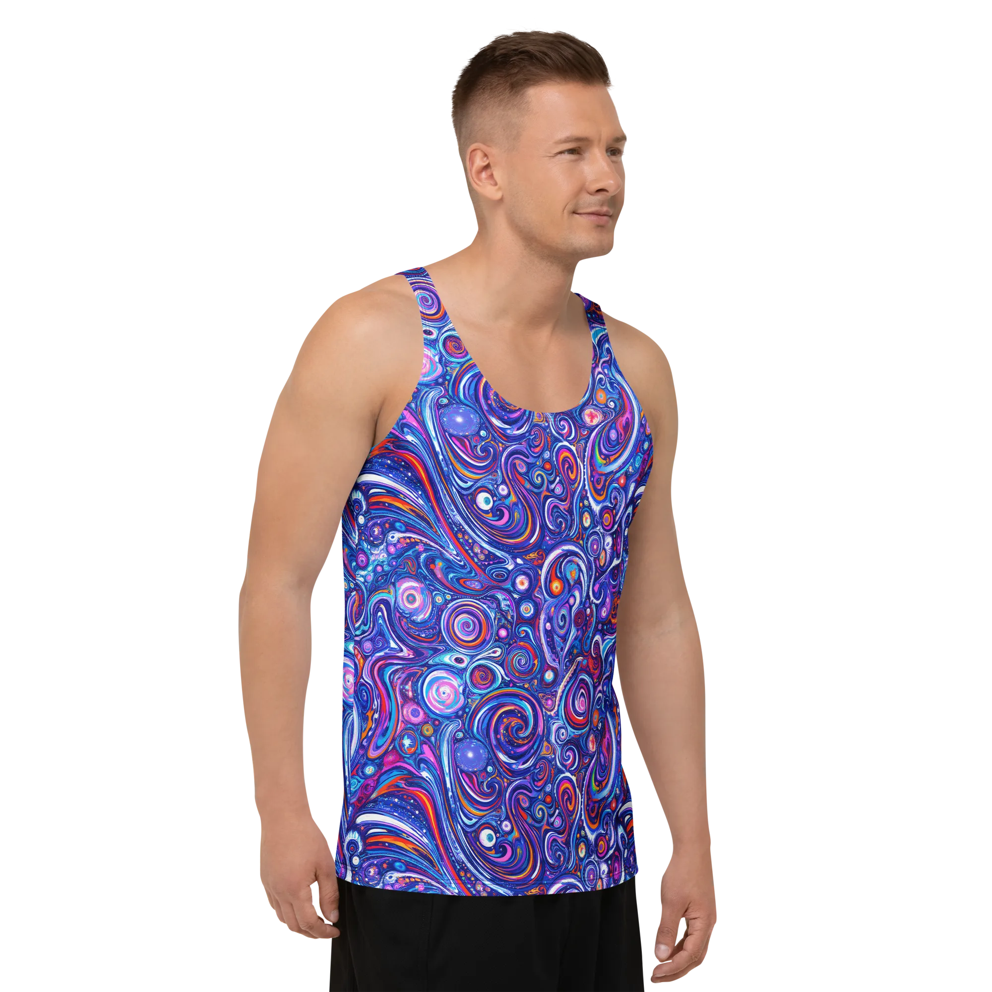 Cosmic Marbles on Men's Tank Top — Front print