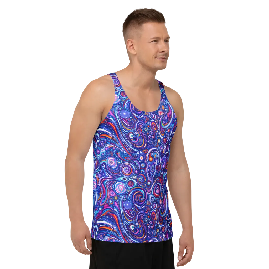 Cosmic Marbles on Men's Tank Top — Front print