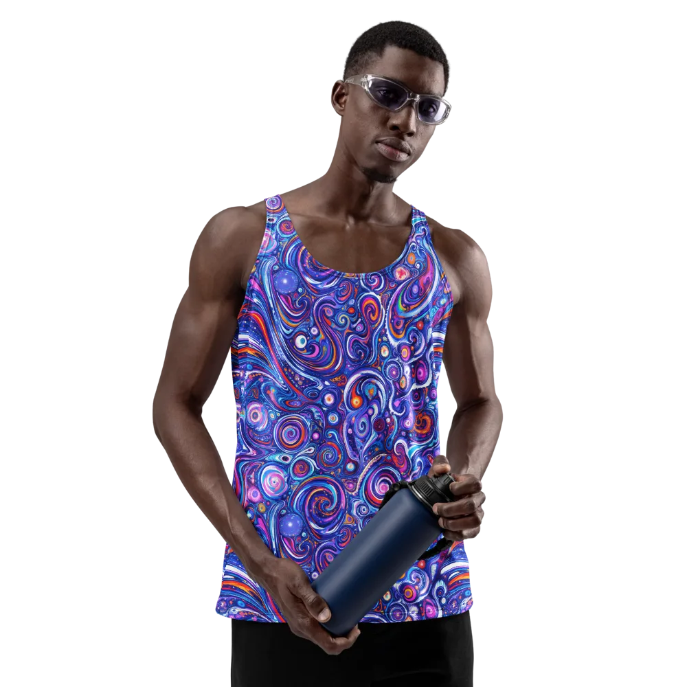 Cosmic Marbles on Men's Tank Top — Back print