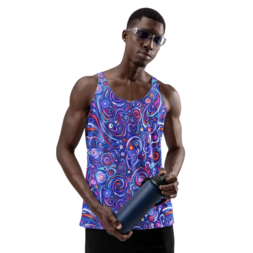 Cosmic Marbles on Men's Tank Top — Back print
