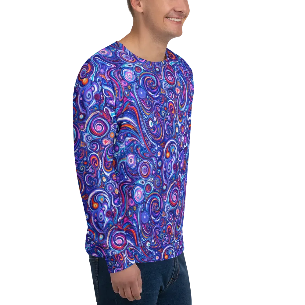 Cosmic Marbles on Sweatshirt — Right Front