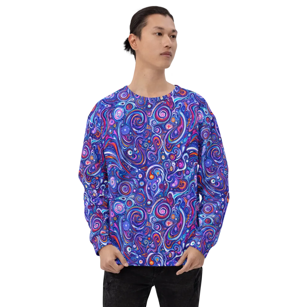 Cosmic Marbles on Sweatshirt — Front print
