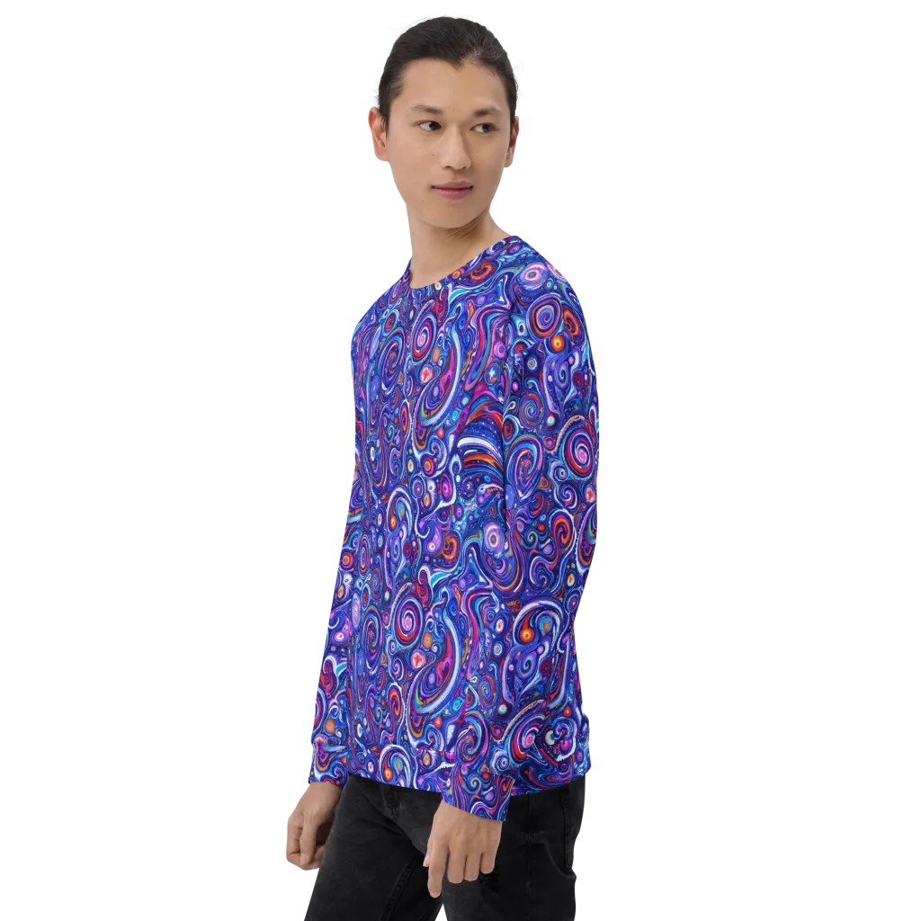 Cosmic Marbles on Sweatshirt — Left sleeve