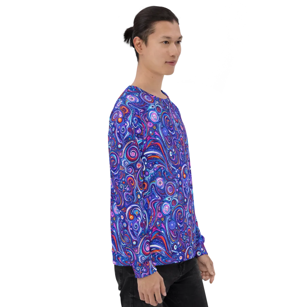 Cosmic Marbles on Sweatshirt — Right sleeve