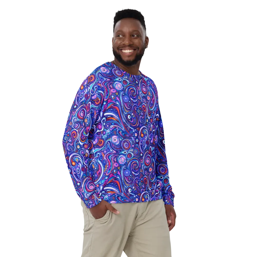 Cosmic Marbles on Sweatshirt — Back print