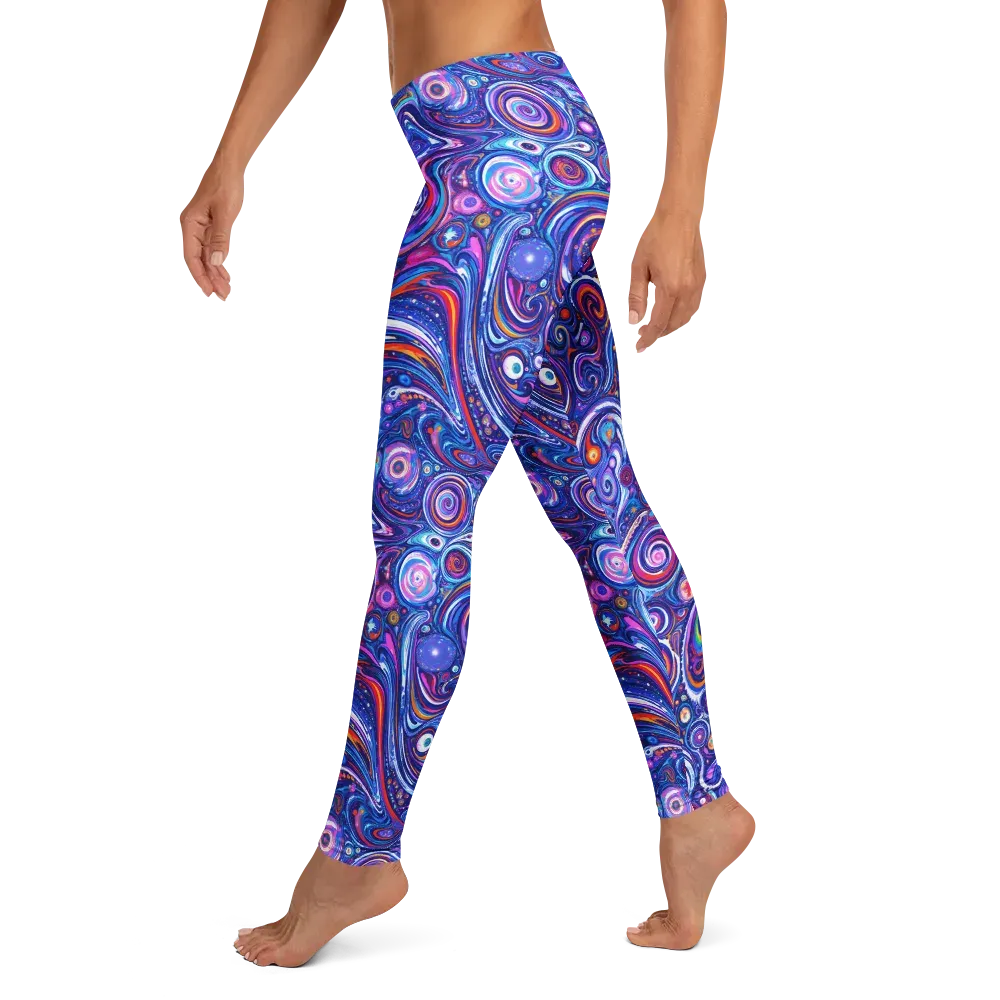 Cosmic Marbles on Leggings — Left