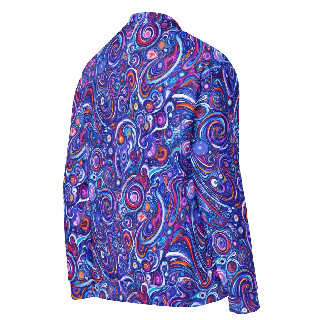 Cosmic Marbles on Bomber Jacket — Details