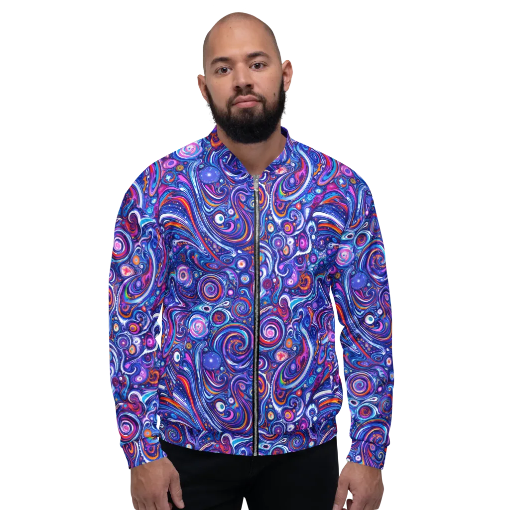 Cosmic Marbles on Bomber Jacket — Front