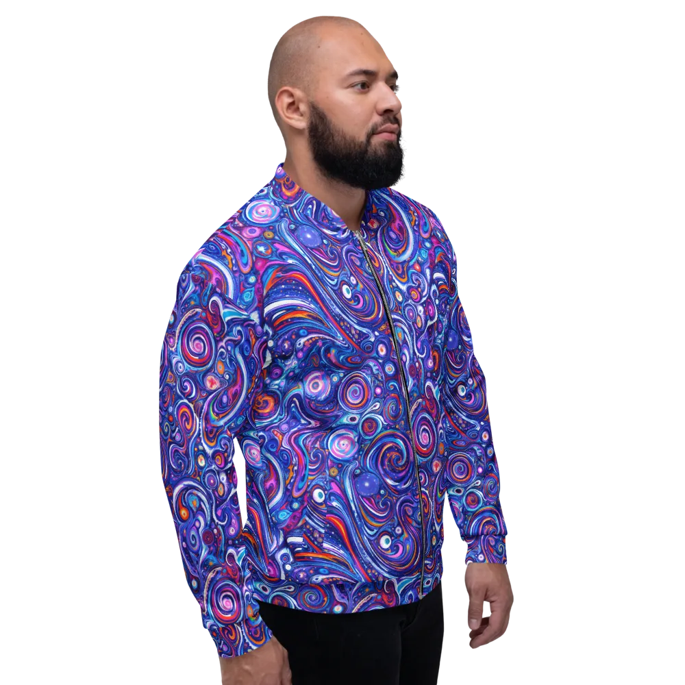 Cosmic Marbles on Bomber Jacket — Back print
