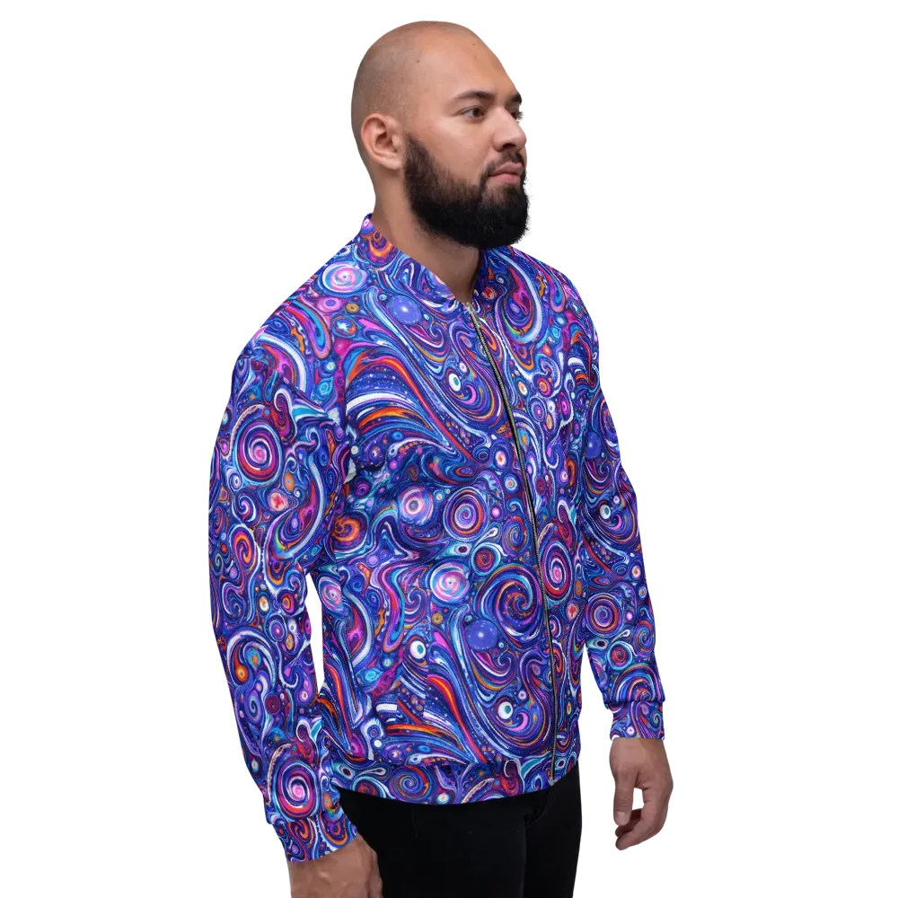 Cosmic Marbles on Bomber Jacket — Back print