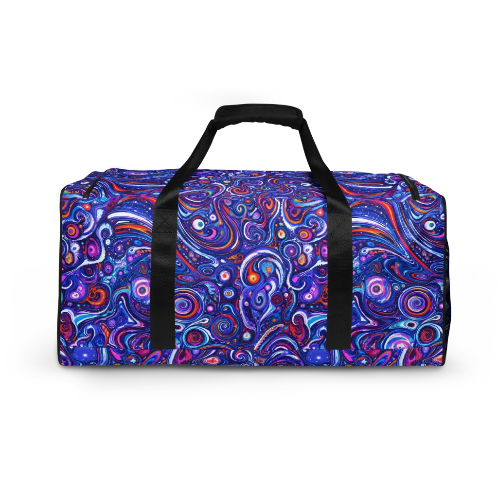 Cosmic Marbles on Duffle Bag — Back print