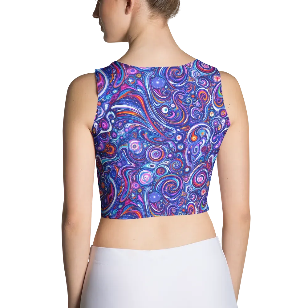 Cosmic Marbles on Crop Top — Back