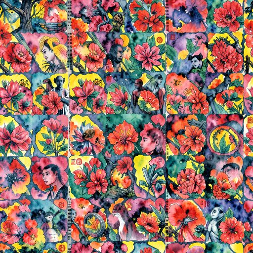 The Crimson Garden Myth pattern