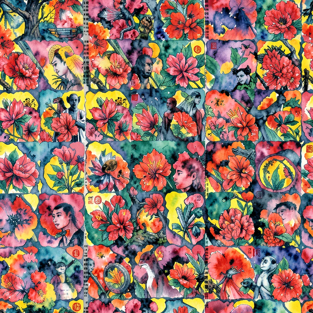 The Crimson Garden Myth pattern