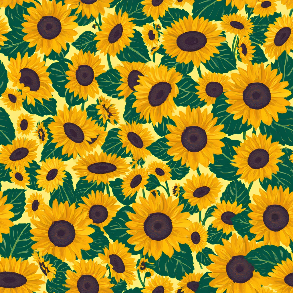 The Sunlit Sunflower pattern