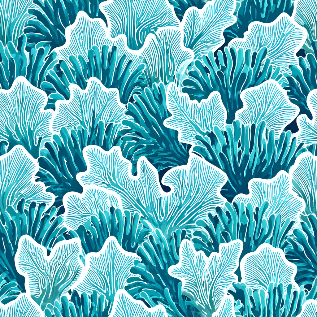 The Azure Coral pattern