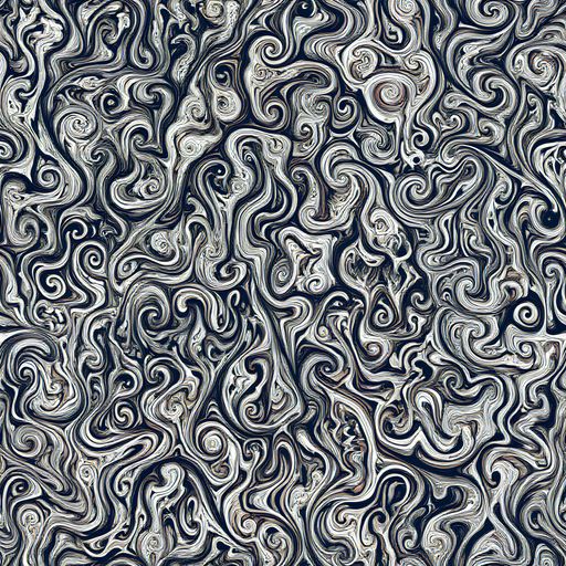 The Midnight Marbling pattern