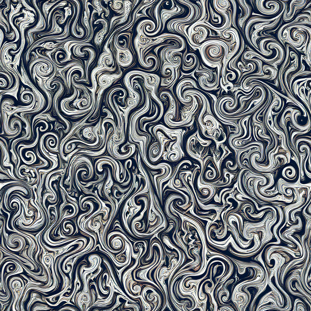 The Midnight Marbling pattern