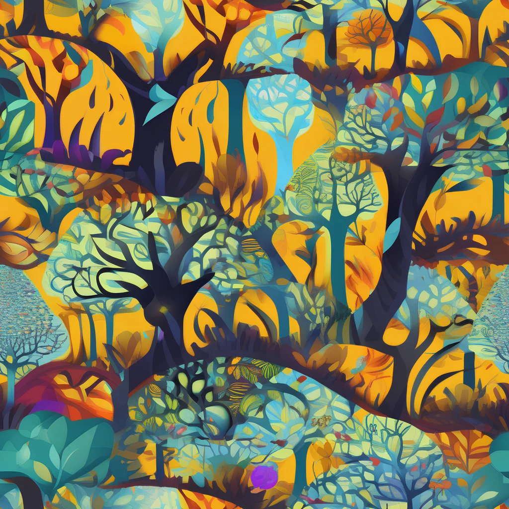 The Saffron Canopy pattern