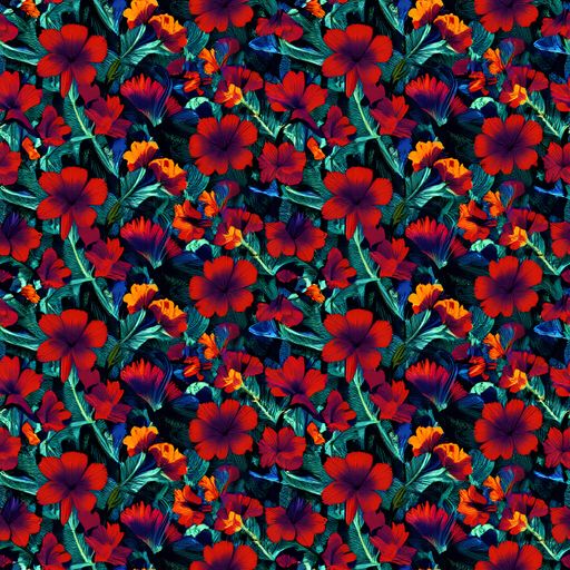 The Crimson Jungle pattern