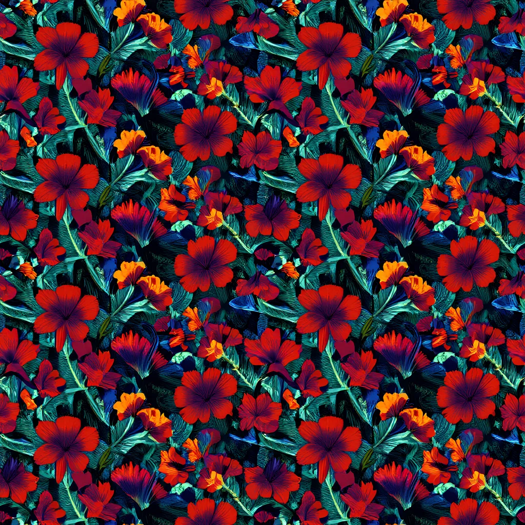The Crimson Jungle pattern