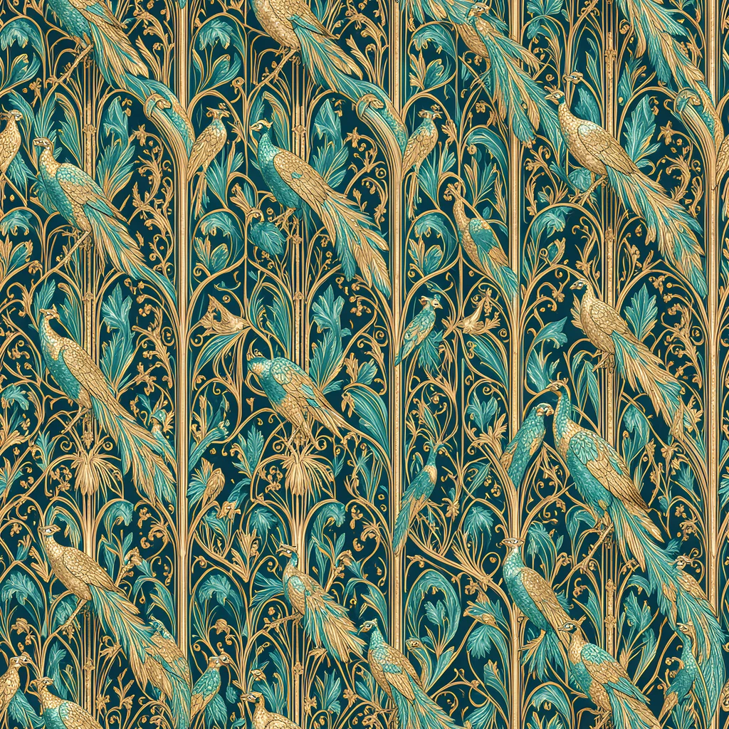 The Teal Aviary pattern