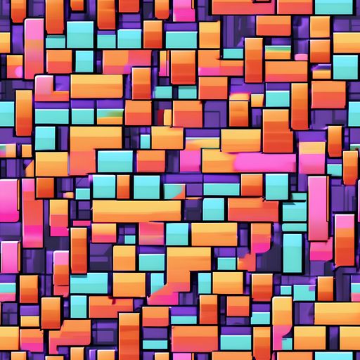 The Neon Brickwork pattern