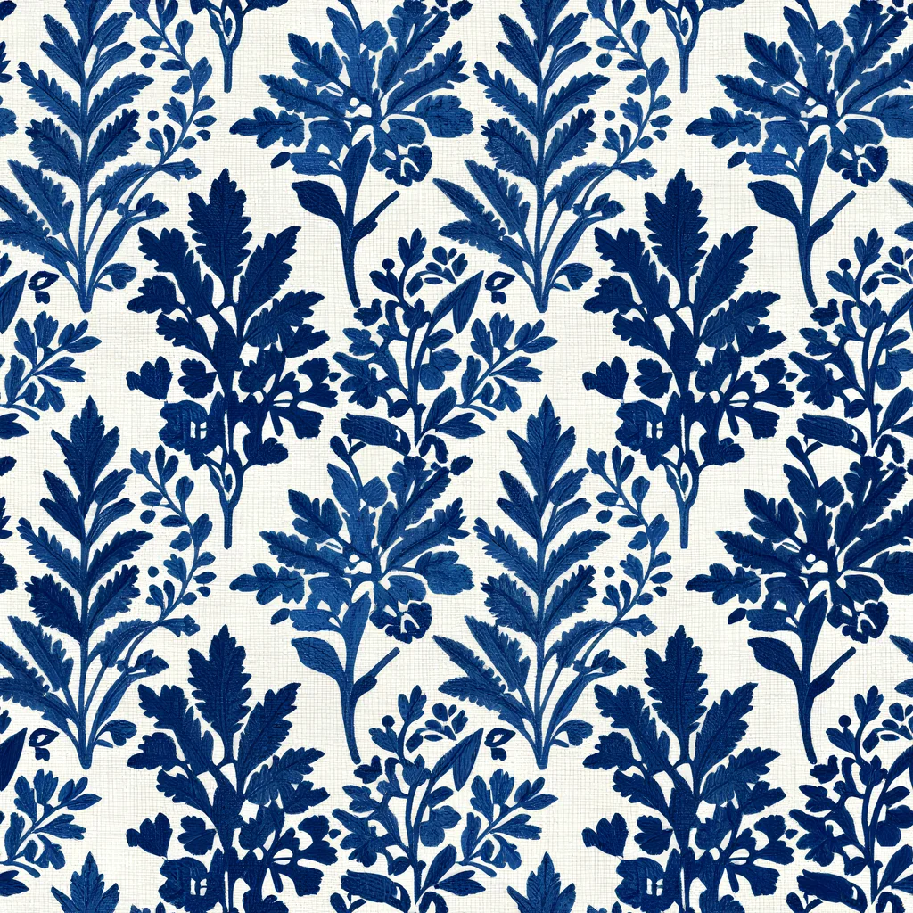 The Blue Garden Ledger pattern
