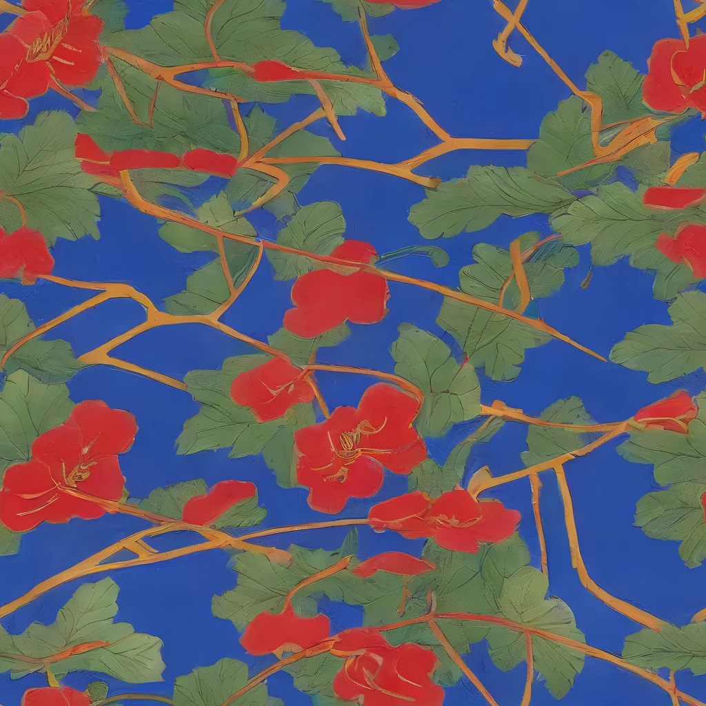 The Scarlet Vine pattern