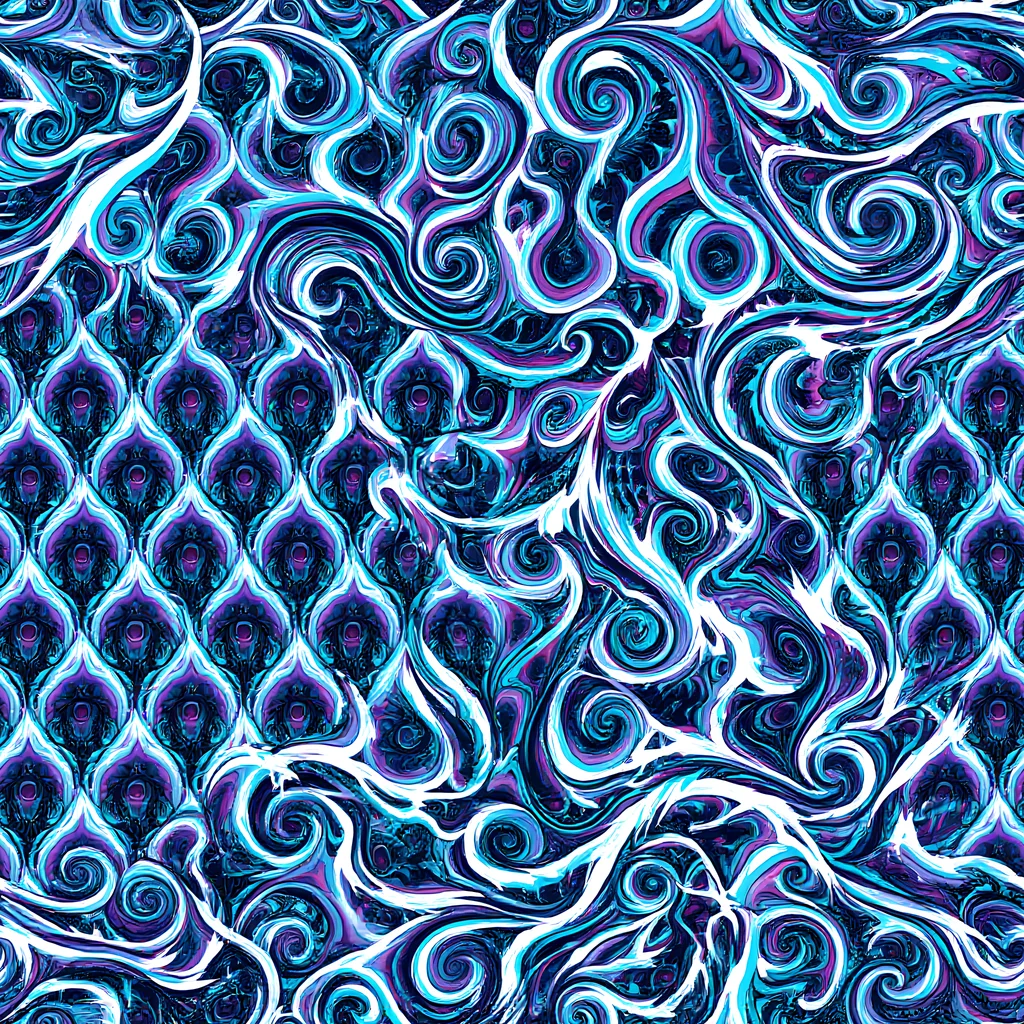 The Midnight Whirlpool pattern